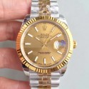 Replica Rolex Datejust II 116333 41MM EW Stainless Steel & Yellow Gold Champagne Dial Swiss 3235