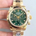 Replica Rolex Daytona Cosmograph 116508 AR Stainless Steel 904L With 18K Yellow Gold Wrapped Green Dial Swiss 4130 Run 6@SEC