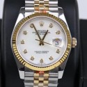 Replica Rolex Datejust 36MM 116233 GM Stainless Steel 904L & Yellow Gold White Dial Swiss 2824-2