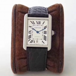 Replica Cartier Tank Solo 31MM Automatic W5200027 KZ  Stainless Steel White Dial M9015